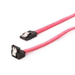 Кабель интерфейсный SATA Gembird/ Cablexpert CC-SATAM-DATA90, 50см, угловой разъем, 7pin/ 7pin, заще