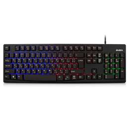 Клавиатура Sven KB-C7100EL, проводная, офисная, USB, с подсветкой, черный