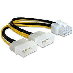 Разветвитель питания Gembird/ CablexpertCC-PSU-81, 2х4pin Molex-8pin video, для подключения в/ к PCI